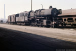 18. April 1987. 50 2146. Glauchau. . Sachsen / Hinter dem Güterschuppen war 50 2146 abgestellt.