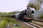 24. Mai 1987. 50 3551. Zwickau. . Sachsen / 50 3551 steht abfahrbereit im Bahnhof Pöhlau zur Rückfahrt zum Zwickauer Hauptbahnhof.