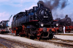 September 1987. 86 501. Erfurt. Brühlervorstadt. Thüringen / Fahrzeugausstellung anläßlich des 34. MOROP Kongresses in Erfurt.