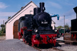 September 1987. 74 231. Erfurt. Brühlervorstadt. Thüringen / Fahrzeugausstellung anläßlich des 34. MOROP Kongresses in Erfurt.