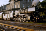 September 1987. 50 3576. Sankt Egidien. . Sachsen / Abfahrbereiter Personenzug nach Oelsnitz (Erzgebirge) im Bahnhof St. Egidien.