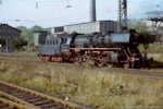 11. Oktober 1987. 50 3576. Sankt Egidien. . Sachsen / 50 3576 auf der Fahrt zum Zug. Die Werksanlagen im Hintergrund gehörten zur Nickelhütte in St. Egidien.