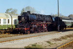 31. Oktober 1987. 50 3616. Zwönitz. . Sachsen / 50 3616 war an diesem Tag mit dem Nahgüterzug von Chemnitz nach Aue unterwegs.