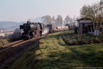 31. Oktober 1987. 50 3145. Sehmatal. Sehma. Sachsen / Nur noch wenige Minuten Fahrzeit bis zum Zielbahnhof hatte 50 3145 hier noch vor sich.