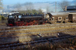 31. Oktober 1987. 86 1056. Schlettau. . Sachsen / Im Bahnhof Schlettau war in der Zwischenzeit 86 1056 aus Crottendorf eingetroffen.