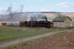 10. April 1988. 50 3519. Sankt Egidien. . Sachsen / Kurze Zeit später folgte 50 3519 mit dem Nahgüterzug nach Oelsnitz.