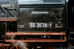 8. Mai 1988. 50 3576. Elsterberg. . Sachsen / Führerhausanschriften von 50 3576.