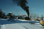 5. Januar 2002. 99 1771. Dippoldiswalde / 99 1771 mit RB 27828 nach Kipsdorf.