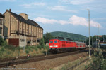 6. Juli 2002. 234 551. Löbau / 234 551 verläßt den Bahnhof Löbau in Richtung Dresden.