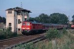 20. Juli 2002. 234 278. Reichenbach (Oberlausitz) / Fast wäre mir eine 234er ins Bild gefahren ;-)