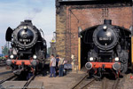 23. August 2002. 52 8079, 52 9900. Chemnitz / Fahrzeugausstellung zum 12. Heizhausfest im Sächsischen Eisenbahnmuseum Chemnitz-Hilbersdorf.