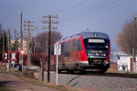 20. März 2005. 642 671. Baalberge. Kleinwirschleben. Sachsen-Anhalt / Am 20. März besuchte ich die Strecken rund um Bernburg um dort Triebwagen der Baureihe 628 aufzunehmen. Die Ablösung in Form von 642ern war auch bereits unterwegs, mit diesen Fahrzeugen wurden die Regionalbahnen zwischen Aschersleben und Dessau gefahren.