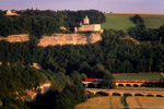 11. Juli 2005. BR 143. Bad Kösen. Taugwitz. Sachsen-Anhalt / Blick vom 