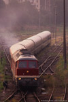 10. September 2005. 232 158. Gera. . Thüringen / Der Elstertal-Express nach Cheb wird bereitgestellt.