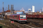 6. November 2005. 628 597. Bernburg (Saale). . Sachsen-Anhalt / 628 597 als Regionalexpress nach Dessau im Bahnhof Bernburg.