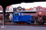 Bild des Monats Januar 2013. Arnstadt. . Thüringen / Lok 3 der Hirzbergbahn im Bauzugeinsatz. Anstadt, 11. Dezember 2005.