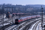 19. März 2006. 218 204. Gera. . Thüringen / RE 4014 von München nach Leipzig im Bahnhof Gera.