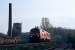 1. Mai 2006. 218 276. Zeitz. . Sachsen-Anhalt / Der morgendliche Vierländerexpress von Leipzig nach München passiert das ehemalige Bw Zeitz.
