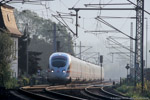 9. Mai 2006. Baureihe 411. Dorndorf-Steudnitz. . Thüringen / Gegen 7 Uhr morgens durchfährt ein ICE nach München den Bahnhof Dornburg.