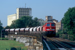 24. Juli 2006. 232 428. Gera. . Thüringen / 232 428 mit 60540 (Wünschendorf - Brandenburg) auf der Elsterbrücke in Gera.