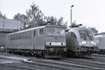 4. August 2006. 155 007. 182 011. Leipzig. Ost. Sachsen / Tag der offenen Tür / Fahrzeugausstellung anlässlich des 100 jährigen Jubiläums des Bw Engelsdorf.