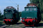 5. August 2006. E44 044. 254 052. Leipzig. Ost. Sachsen / Tag der offenen Tür / Fahrzeugausstellung anlässlich des 100 jährigen Jubiläums des Bw Engelsdorf.