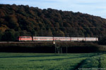 26. Oktober 2006. 110 404. Haunetal. Odensachsen. Hessen / Ein Zug nach Fulda am frühen Morgen des 26. Oktober 2006.