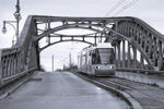 6. Dezember 2006. BVG GT6N. Berlin. Bezirk Mitte. Berlin / Bornholmer Brücke.