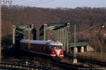 16. Dezember 2006. VT08 ''Weltmeisterzug''. Großheringen. . Thüringen / Der ''Weltmeisterzug'' auf der sogenannten Verbindungsbahn Ost, die die Thüringer Stammstrecke mit der Saalbahn verbindet.