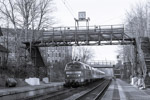 14. Januar 2007. 218 271. Leipzig. Nordwest. Sachsen / Der Vierländerexpress aus München passiert den Haltepunkt Leipzig-Möckern.