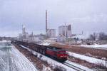 27. Januar 2007. 233 118. Grana. Würchwitz. Sachsen-Anhalt / Kohlenzug nach Mumsdorf an der Zuckerfabrik Zeitz. In Zeitz wurde dem Zug eine Schlusslok angehängt, da der Zug in Haynsburg wenden muss, um anschließend über die ehemalige Personenzugstrecke nach Tröglitz weiter in Richtung Mumsdorf zu fahren.