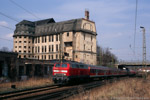 31. März 2007. 218 340. Leipzig. Alt-West. Sachsen / Vierländerexpress nach München in Leipzig-Leutzsch.