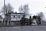 9. April 2007. 99 1561. Mügeln. . Sachsen / Osterfahrten mit 99 1561 auf der Strecke Oschatz - Mügeln. Das waren die letzten Einsätze dieser Lok vor dem Fristablauf am 10.4.2007.