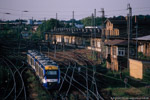 20. Mai 2007. LINT HEX. Dessau-Roßlau. Ziebigk. Sachsen-Anhalt / Ein Pärchen LINT-Triebwagen des HEX verlässt Dessau mit dem Ziel Berlin Ostbahnhof.