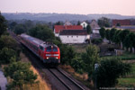 13. Juni 2007. 218 340. Grana. Würchwitz. Sachsen-Anhalt / Vierländerexpress aus München am Abend des 13. Juni 2007 unterwegs zwischen Haynsburg und Zeitz.