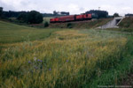 29. Juni 2007. 204 671. 204 641. Bad Lobenstein. . Thüringen / Die Rückleistung nach Saalfeld bestand nur aus einem einzelnen Wagen. Gegen 9:20 Uhr passierte der Zug Unterlemnitz.