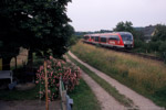 1. Juli 2007. 642 509. Grana. Salsitz. Sachsen-Anhalt / Eine Regionalbahn nach Leipzig, angeführt von 642 509, gegen 7:40 Uhr am Posten 48.
