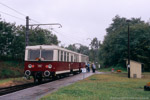 September 2007. 279 004. Müncheberg. . Brandenburg / Buckower Kleinbahn: abfahrbereiter Zug nach Buckow im Bahnhof Müncheberg.
