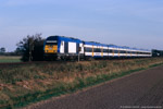 3. Oktober 2007. DE2000-01. Niebüll. . Schleswig-Holstein / Eine NOB nach Westerland kurz nach Verlassen des Bahnhofs Niebüll.