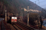 20. Dezember 2007. 180 019. Königstein/Sächsische Schweiz. . Sachsen / 180 019 unterwegs mit leeren Autotransportwagen nach Tschechien.