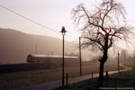 20. Dezember 2007. Rathen. Oberrathen. Sachsen / Zug der Linie S1 auf der Fahrt nach Meißen-Triebischtal.