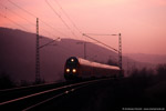 20. Dezember 2007. Rathen. Oberrathen. Sachsen / Zug der S1 nach Meißen-Triebischtal im allerletzten Licht.