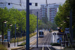 18. Juni 2014. GT6M-ZR JeNah. Jena. Lobeda. Thüringen / Zug der Linie 3 nach ''Lobeda Ost'' kurz vor Erreichen der Haltestelle ''Schlegelstraße''.