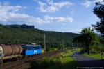 22. Juli 2014. 372 009 [CD Cargo] Rathen. Oberrathen. Sachsen / 372 009 ist mit einem Güterzug in Richtung Tschechien unterwegs.