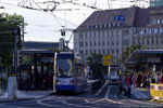 20. August 2014. NGTW6L. LVB 1317. Leipzig. Mitte. Sachsen / Zentralhaltestelle am Leipziger Hauptbahnhof.