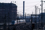 19. Februar 2015. ICE Messzug. Hamburg. Hamburg-Mitte. Hamburg / Am 19. Februar 2015 war der ICE Messzug in Hamburg zu Gast. Hier ist der Zug bei der Einfahrt in den Hamburger Hauptbahnhof aus Richtung Oberhafenbrücke zu sehen.