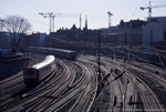 12. März 2015. Baureihe 472. Baureihe 474. Hamburg. Hamburg-Mitte. Hamburg / Blick von der Altmannbrücke auf das Vorfeld des Hamburger Hauptbahnhofs.