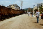 14. Mai 1988. 86 1501. Crottendorf. . Sachsen / Eine solche Ansammlung von Eisenbahnfotografen auf der Crottendorfer Ladestraße hatte ich bis dahin noch nie erlebt, das war für mich Grund genug diese Situation im Bild festzuhalten..