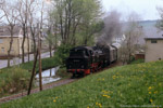 14. Mai 1988. 86 1501. Crottendorf. . Sachsen / P 19642 in Crottendorf auf der Rückfahrt nach Schlettau.