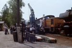 28. Mai 1988. 106 330. 50 3576. Rochlitz. . Sachsen / Eisenbahnfotografen in der Einsatzstelle Rochlitz.